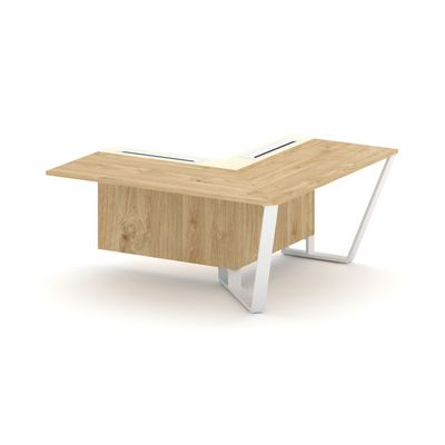 Steel Meet KM-PR.B.SPZOU-16(R) (Тиквуд светлый/Ваниль/Белый) Завершающий угловой модуль правый