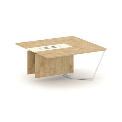 Steel Meet KM-PR.B.SPZW-16 (Тиквуд светлый/Ваниль/Белый) Завершающий модуль L=1600