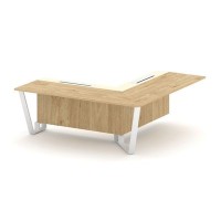 Steel Meet KMK-PR.B.SPPOU-20(R) (Тиквуд светлый/Ваниль/Белый) Проходной угловой модуль правый