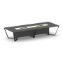 Steel Meet KM-PR.B.SP-14 (Антрацит/Ваниль/Черный) Стол переговорный прямоугольный