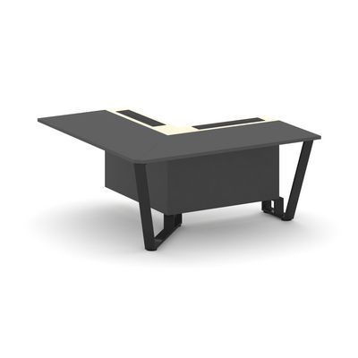 Steel Meet KM-PR.B.SPPOU-16(L) (Антрацит/Ваниль/Черный) Проходной угловой модуль левый