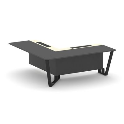 Steel Meet KM-PR.B.SPPOU-20(L) (Антрацит/Ваниль/Черный) Проходной угловой модуль левый