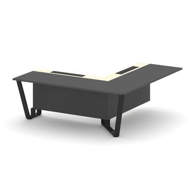 Steel Meet KM-PR.B.SPPOU-20(R) (Антрацит/Ваниль/Черный) Проходной угловой модуль правый