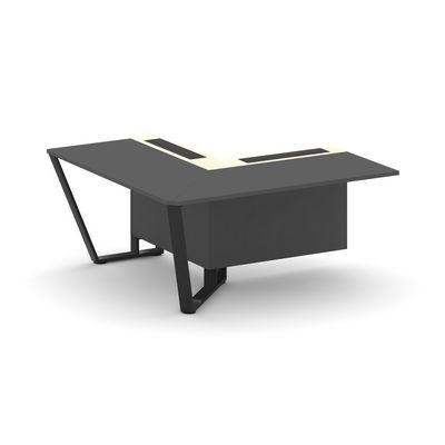 Steel Meet KM-PR.B.SPZOU-16(L) (Антрацит/Ваниль/Черный) Завершающий угловой модуль левый