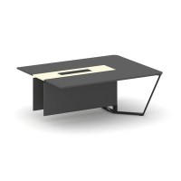 Steel Meet KM-PR.B.SPZW-20 (Антрацит/Ваниль/Черный) Завершающий модуль L=2000