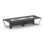 Steel Meet KMK-PR.B.SP-14 (Антрацит/Ваниль/Черный) Стол переговорный прямоугольный