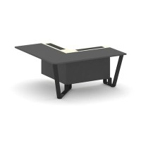 Steel Meet KMK-PR.B.SPPOU-16(L) (Антрацит/Ваниль/Черный) Проходной угловой модуль левый