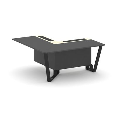 Steel Meet KMK-PR.B.SPPOU-16(L) (Антрацит/Ваниль/Черный) Проходной угловой модуль левый