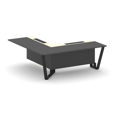 Steel Meet KMK-PR.B.SPPOU-20(L) (Антрацит/Ваниль/Черный) Проходной угловой модуль левый