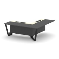 Steel Meet KMK-PR.B.SPPOU-20(R) (Антрацит/Ваниль/Черный) Проходной угловой модуль правый