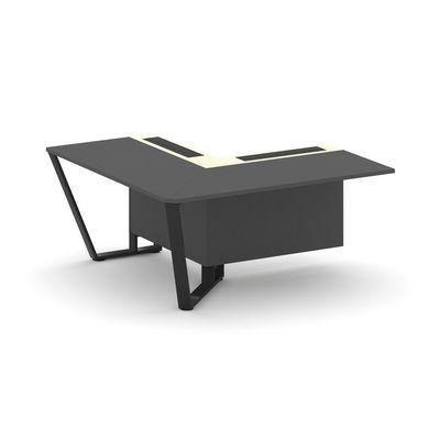 Steel Meet KMK-PR.B.SPZOU-16(L) (Антрацит/Ваниль/Черный) Завершающий угловой модуль левый