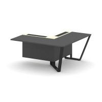 Steel Meet KMK-PR.B.SPZOU-16(R) (Антрацит/Ваниль/Черный) Завершающий угловой модуль правый