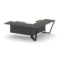 Steel Meet KMK-PR.B.SPZOU-20(R) (Антрацит/Ваниль/Черный) Завершающий угловой модуль правый