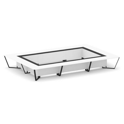 Steel Meet KM-PR.B.SP-26K2 (Белый бриллиант/Графит/Черный) Стол переговорный прямоугольный