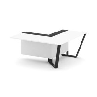 Steel Meet KM-PR.B.SPZOU-16(R) (Белый бриллиант/Графит/Черный) Завершающий угловой модуль правый