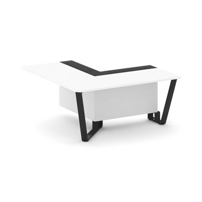 Steel Meet KMK-PR.B.SPPOU-16(L) (Белый бриллиант/Графит/Черный) Проходной угловой модуль левый