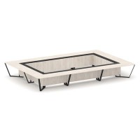 Steel Meet KM-PR.B.SP-26K2 (Денвер светлый/Графит/Черный) Стол переговорный прямоугольный