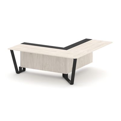 Steel Meet KM-PR.B.SPPOU-20(R) (Денвер светлый/Графит/Черный) Проходной угловой модуль правый