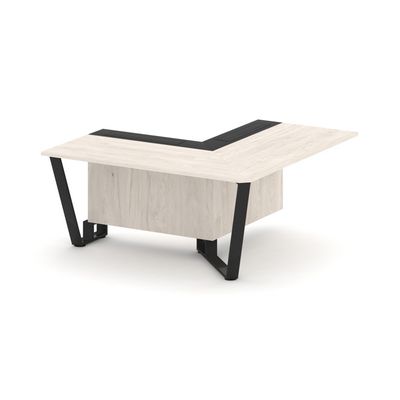 Steel Meet KMK-PR.B.SPPOU-16(R) (Денвер светлый/Графит/Черный) Проходной угловой модуль правый