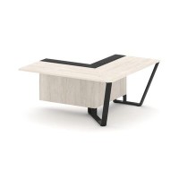 Steel Meet KMK-PR.B.SPZOU-16(R) (Денвер светлый/Графит/Черный) Завершающий угловой модуль правый