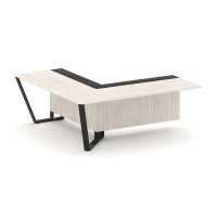 Steel Meet KMK-PR.B.SPZOU-20(L) (Денвер светлый/Графит/Черный) Завершающий угловой модуль левый