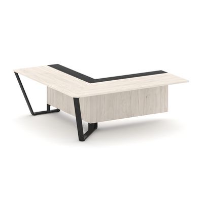 Steel Meet KMK-PR.B.SPZOU-20(L) (Денвер светлый/Графит/Черный) Завершающий угловой модуль левый