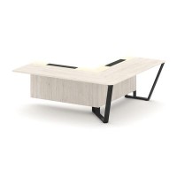 Steel Meet KM-PR.B.SPZOU-20(R) (Денвер светлый/Ваниль/Черный) Завершающий угловой модуль правый