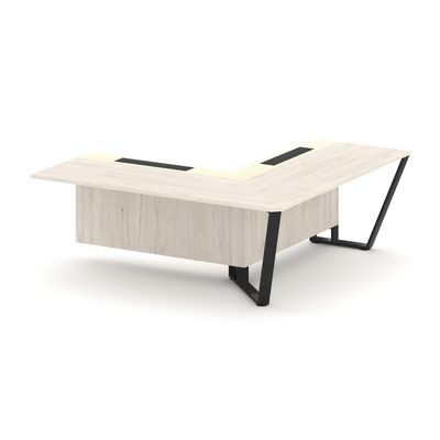 Steel Meet KM-PR.B.SPZOU-20(R) (Денвер светлый/Ваниль/Черный) Завершающий угловой модуль правый