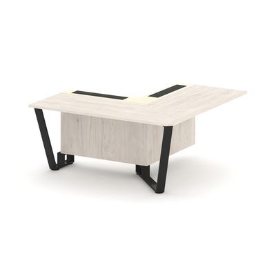 Steel Meet KMK-PR.B.SPPOU-16(R) (Денвер светлый/Ваниль/Черный) Проходной угловой модуль правый