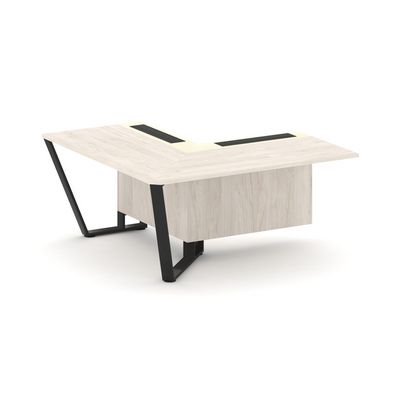 Steel Meet KMK-PR.B.SPZOU-16(L) (Денвер светлый/Ваниль/Черный) Завершающий угловой модуль левый