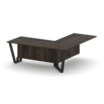 Steel Meet KM-PR.B.SPPOU-20(R) (Дуб мали/Графит/Черный) Проходной угловой модуль правый