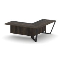 Steel Meet KM-PR.B.SPZOU-20(R) (Дуб мали/Графит/Черный) Завершающий угловой модуль правый