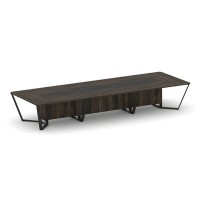 Steel Meet KMK-PR.B.SP-16 (Дуб мали/Графит/Черный) Стол переговорный прямоугольный