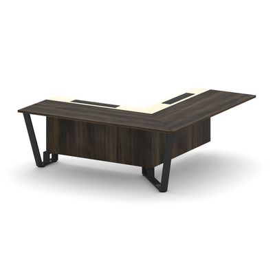 Steel Meet KM-PR.B.SPPOU-20(R) (Дуб мали/Ваниль/Черный) Проходной угловой модуль правый