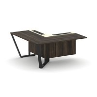 Steel Meet KMK-PR.B.SPZOU-16(L) (Дуб мали/Ваниль/Черный) Завершающий угловой модуль левый