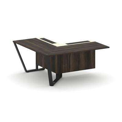 Steel Meet KMK-PR.B.SPZOU-16(L) (Дуб мали/Ваниль/Черный) Завершающий угловой модуль левый