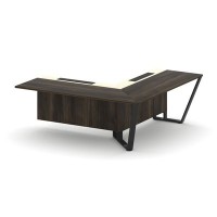 Steel Meet KMK-PR.B.SPZOU-20(R) (Дуб мали/Ваниль/Черный) Завершающий угловой модуль правый