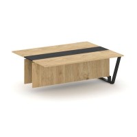 Steel Meet KM-PR.B.SPPW-20 (Тиквуд светлый/Графит/Черный) Проходной модуль L=2000