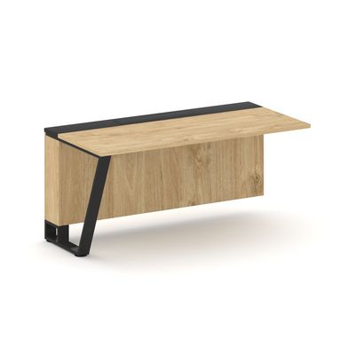 Steel Meet KM-PR.B.SPZO-16(L) (Тиквуд светлый/Графит/Черный) Завершающий модуль