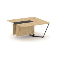 Steel Meet KM-PR.B.SPZW-16 (Тиквуд светлый/Графит/Черный) Завершающий модуль L=1600