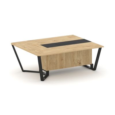 Стил Мит KMK-PR.B.SPNW-20 (Тиквуд светлый/Графит/Черный) Начальный модуль L=2000