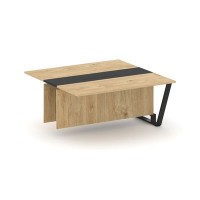 Steel Meet KMK-PR.B.SPPW-16 (Тиквуд светлый/Графит/Черный) Проходной модуль L=1600