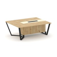 Steel Meet KM-PR.B.SPNW-20 (Тиквуд светлый/Ваниль/Черный) Начальный модуль L=2000