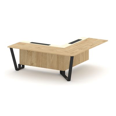 Steel Meet KM-PR.B.SPPOU-20(R) (Тиквуд светлый/Ваниль/Черный) Проходной угловой модуль правый