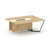 Steel Meet KMK-PR.B.SPZW-20 (Тиквуд светлый/Ваниль/Черный) Завершающий модуль L=2000