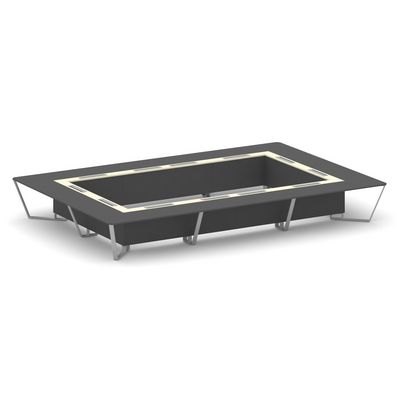 Steel Meet KM-PR.B.SP-26K2 (Антрацит/Ваниль/Серый) Стол переговорный прямоугольный