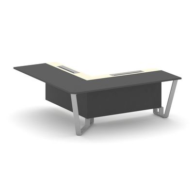 Steel Meet KM-PR.B.SPPOU-20(L) (Антрацит/Ваниль/Серый) Проходной угловой модуль левый