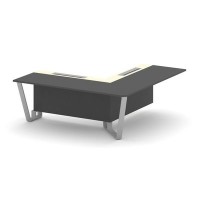 Steel Meet KM-PR.B.SPPOU-20(R) (Антрацит/Ваниль/Серый) Проходной угловой модуль правый