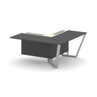 Steel Meet KM-PR.B.SPZOU-16(R) (Антрацит/Ваниль/Серый) Завершающий угловой модуль правый