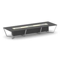 Steel Meet KMK-PR.B.SP-16 (Антрацит/Ваниль/Серый) Стол переговорный прямоугольный